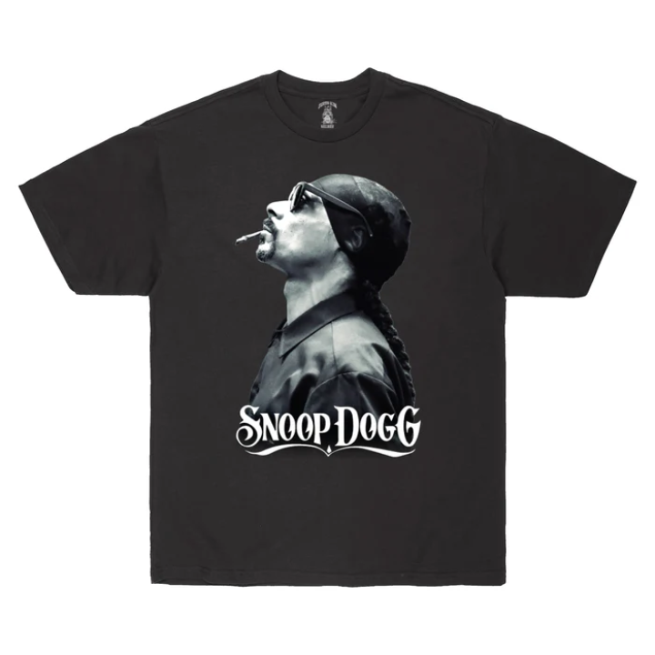 S/S SNOOP DOG SMOKE - BLK